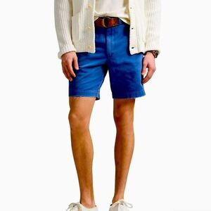 Polo Ralph Lauren Old Royal Blue Cotton Flat Front 9.5” Ins. Chino Shorts 46-Big
